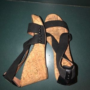 Lucky brand Midge cork wedge sandal 8.5